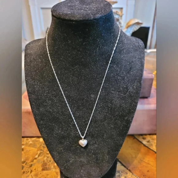 Silver Heart Pendant Necklace - Picture 3 of 5
